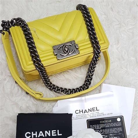 chanel boy chevron yellow|chanel chevron printed bag.